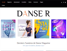 Tablet Screenshot of dansermag.com